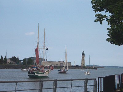 Buffalo Light House and Lake Erie