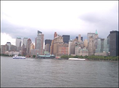 New York City Skyline from ferry